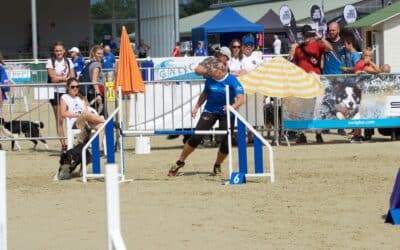 What is a Backside Send in dog agility, and how do you teach it?